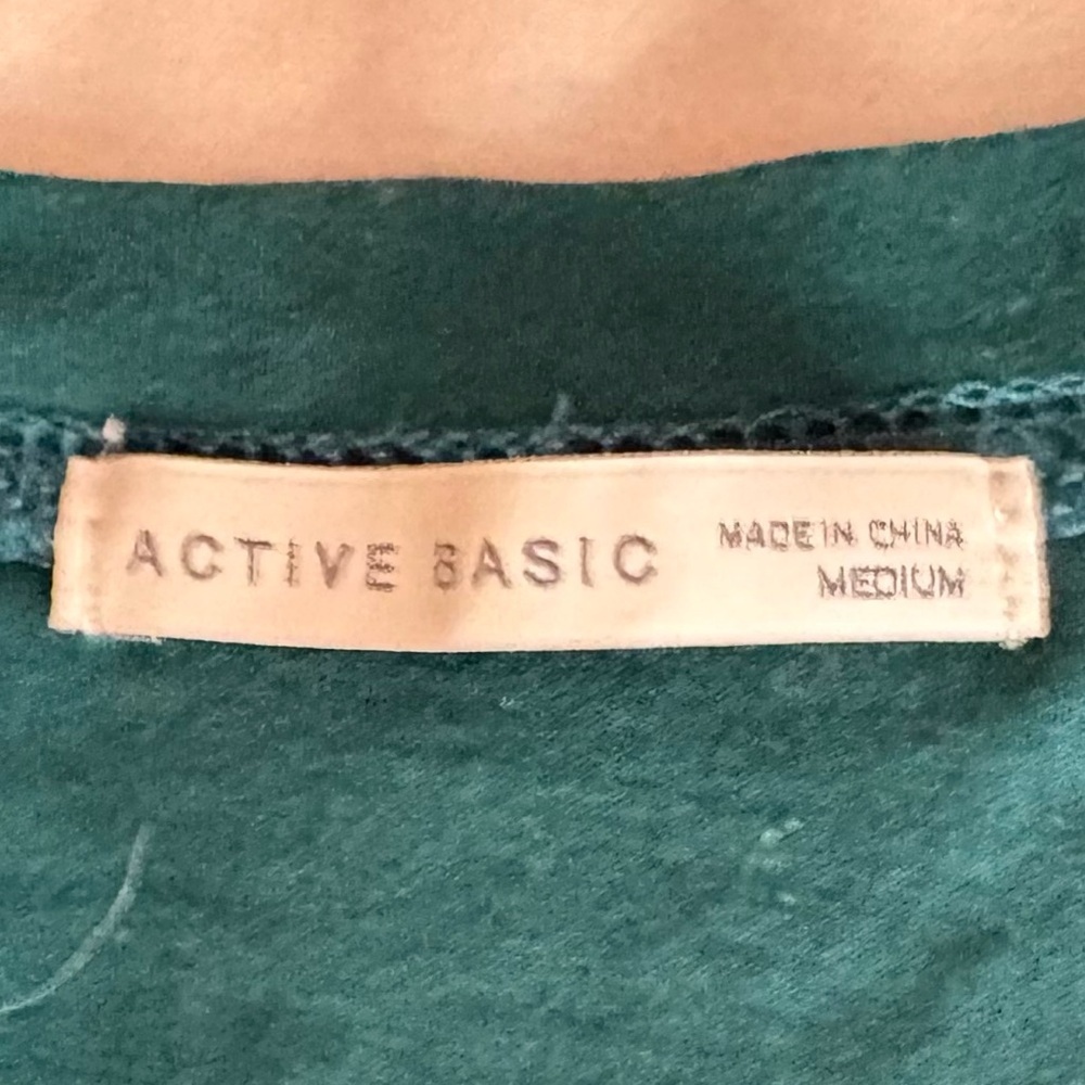 Active Basic Long Sleeve Tees - Black and Teal - Picture 8 of 15